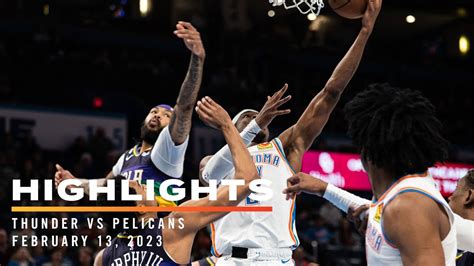 okc thunder vs pelicans.